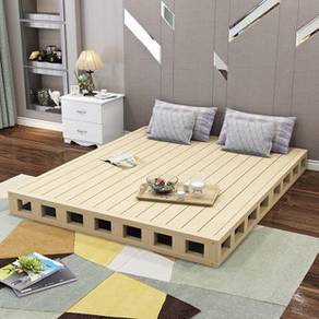 200x180 Bed Frame WOOD Wooden Katil Besi King Size