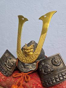 Solid Rare Japan Samurai Shogun Helmet Kabuto 武士