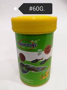 Aquadine Micro Pellet 60gram Aquarium Fish Ikan