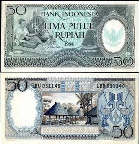 Indonesia 50 rupiah 1964 p 96 xf/au