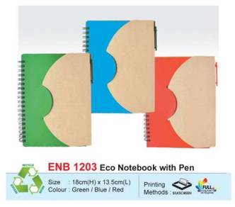 Eco notebook with pen ENB 1203