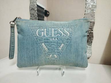 GUESS Clutch Bag Denim