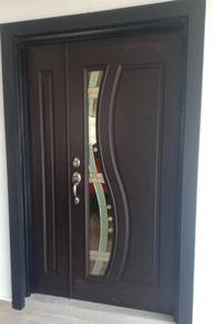 Pintu Kayu Cermin +Boleh Bayar Ansuran Installment
