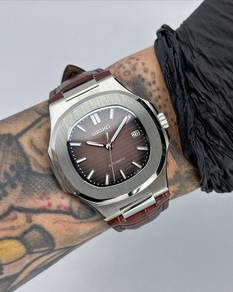 Custom Seiko Mod 40mm Coffee Brown Vignette Naut