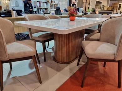 1+6 Dining Set (wood Leg)
