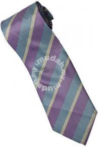 EPP05 Purple Blue Yellow Striped Formal Neck Tie