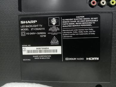 Sharp 50-inch LED Backlight TV 2T-C50AD1X