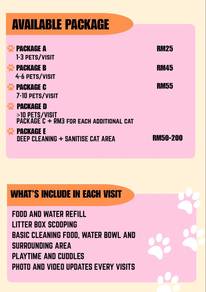 Cat sitting services