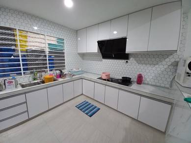 Kitchen cabinet tv console