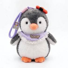 Penguin with Mushroom Clip Perfume Keychain