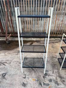 4 Tier Steel Multipurpose Metal Besi Rack Shelves