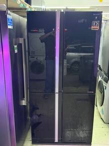 sharp double door peti sejuk
