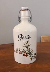 Vintage ceramic Pastis decanter bottle