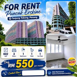 Apartment For Rent in Puncak Erskine