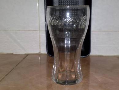 Cawan coca cola coke clear glass cup