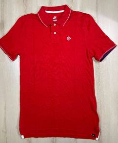 Nike Pinwheel Red Collar Tee #AZ1 Used