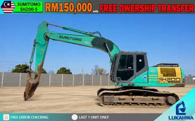 [LOCAL TERPAKAI] SUMITOMO SH200-A5 Mesin Excavator