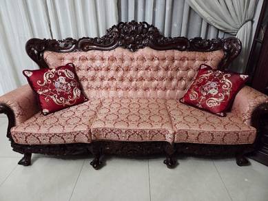 Solid Kayu Jati (Teak Wood) Sofa Set For Sale