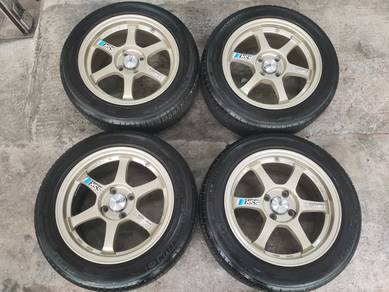 Rim ssr type c thailand 15 inch tayar michelin 90%
