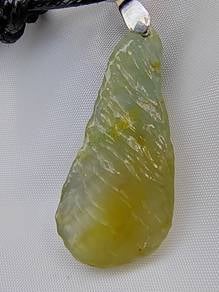Loket Giok Jadeit Jed Kuning Ais Burma Alami