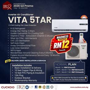 Aircond Vita 5 Stars Cuckoo Promo VQ216