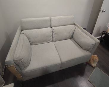 Kinsen 2-seater Sofa with Foldable Headrest