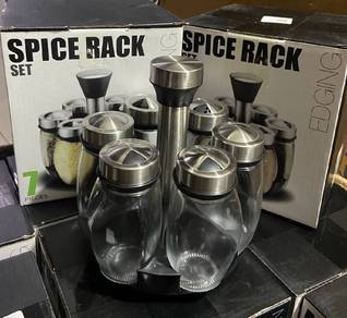 Spice Rack 7 Pcs Glass 