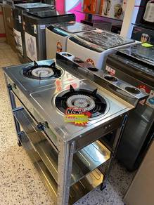 New Stainless steel RACK GAS COOKER 5Ja1n5