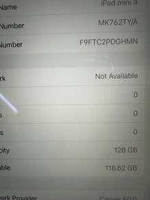 Ipad mini 4 . 128 gb