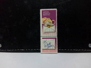 1980 USA Stamp, Letters Preserve Memories