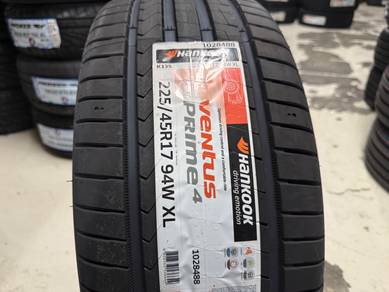 Tayar Baru 225 45 17 Hankook ventus prime4 tyre 26