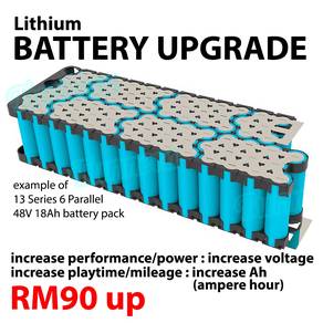 BATTERY UPGRADE electric scooter bicycle bike