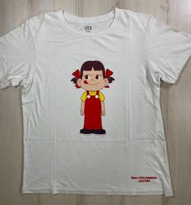 Uniqlo Youth Milky Peko-Chan White Tee #DH Used