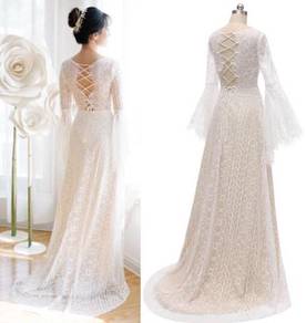 Boho lace wedding prom evening dress gown RB2267