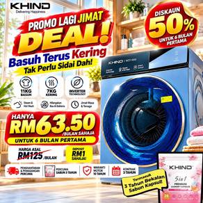 Promo Washer Dryer Khind (Bayan Lepas)