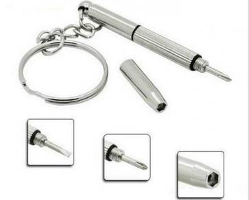 NEW 3 In 1 MINI SCREWDRIVER REPAIR KEYCHAIN