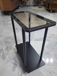 Glass side table