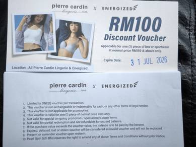 pierce Cardin rm100 OFF voucher