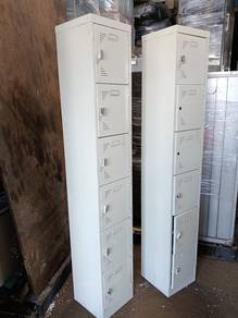 6 compartment locker cabinet