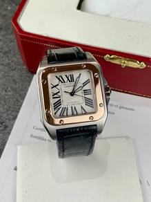 Cartier Santos 100 M Half Gold