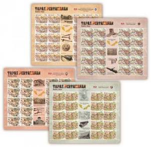 Mint Stamp Sheet Battle Sites Malaysia 2016