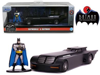 Batman Animated - Batmobile w Batman Figure 1:32