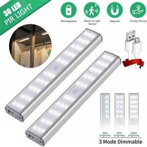 LAMPU 30 LED USB RECHARGEABLE MOTION SENSOR LiGHT