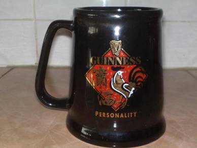 Cawan guinness personality black mug cup