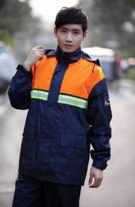 Orange Ventilation Raincoat