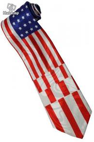 Patriotic American Flag #11 Silk Cartoon Neck Tie