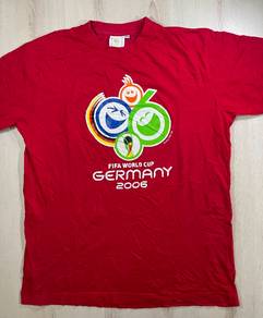 2006 World Cup Red Tee #BW Used