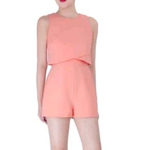 Doublewoot Peach Romper