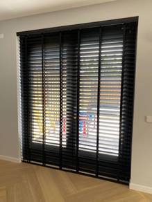 LANGSIR JENIS KAYU l solid timber curtain