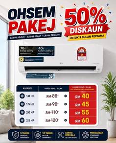 Promo Aircond LG Dual Inverter (P.Gudang JHR002)